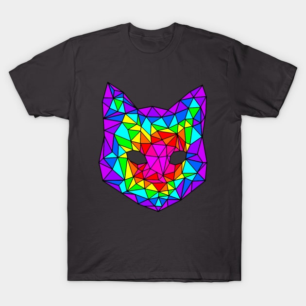 Geometric Cat T-Shirt by Kattatronic